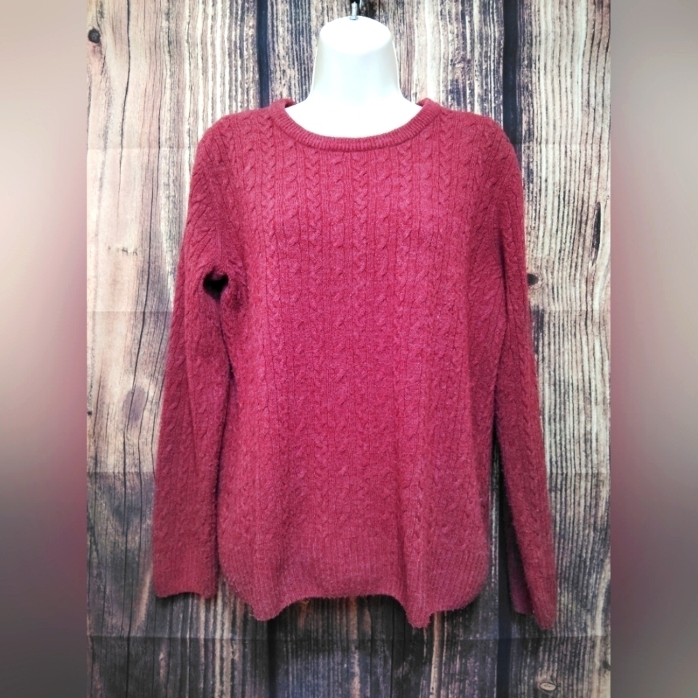 Bass Women's Cable Knit Sweater - Pink